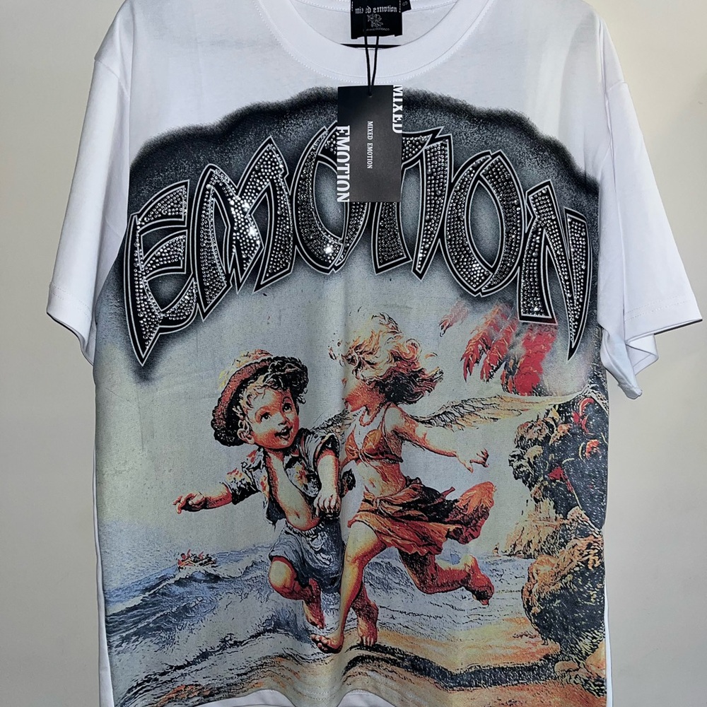 & Other Stories White Graphic Cherub Beach Tee